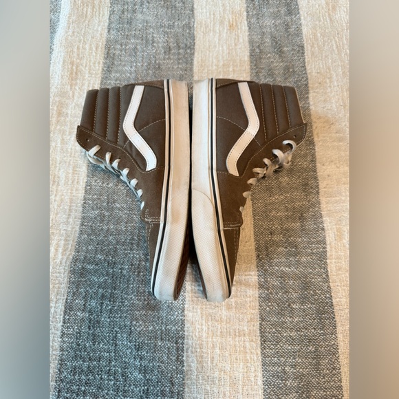 VANS Sk8 High Top Brown Suede Lace Up Sneakers Walnut Color Mens SZ 9.5 Unisex - Picture 3 of 7